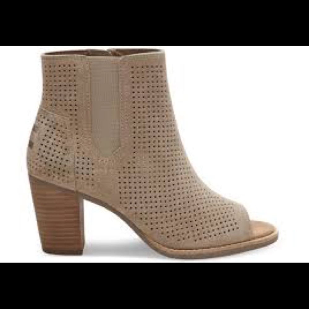 Toms Majorca Perforated Suede bootie